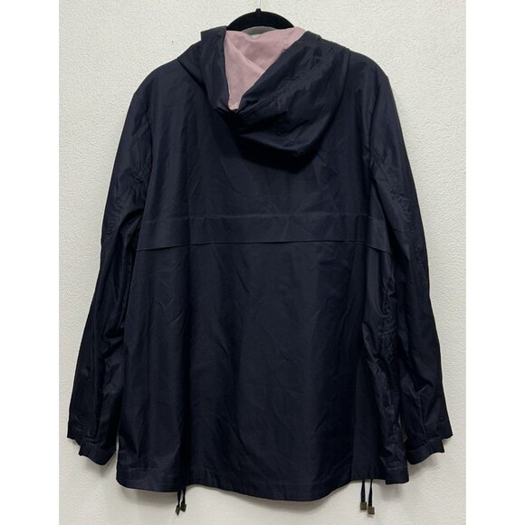 Burberry Jacket Windbreaker Womens Large Nova Check Lining Lightweight Hooded - Picture 2 of 9